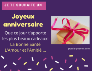 Belle phrase pour souhaiter bon anniversaire - citation ou message original